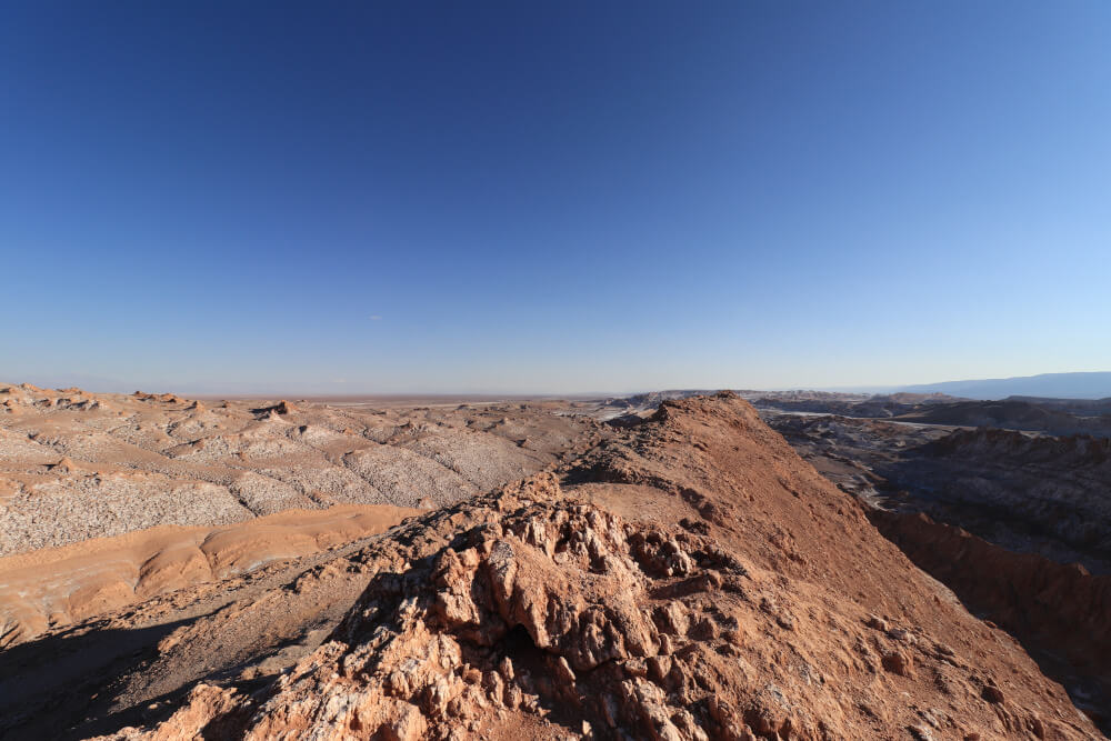 Ausblick im Valle de la Luna in der Atacama Wüste