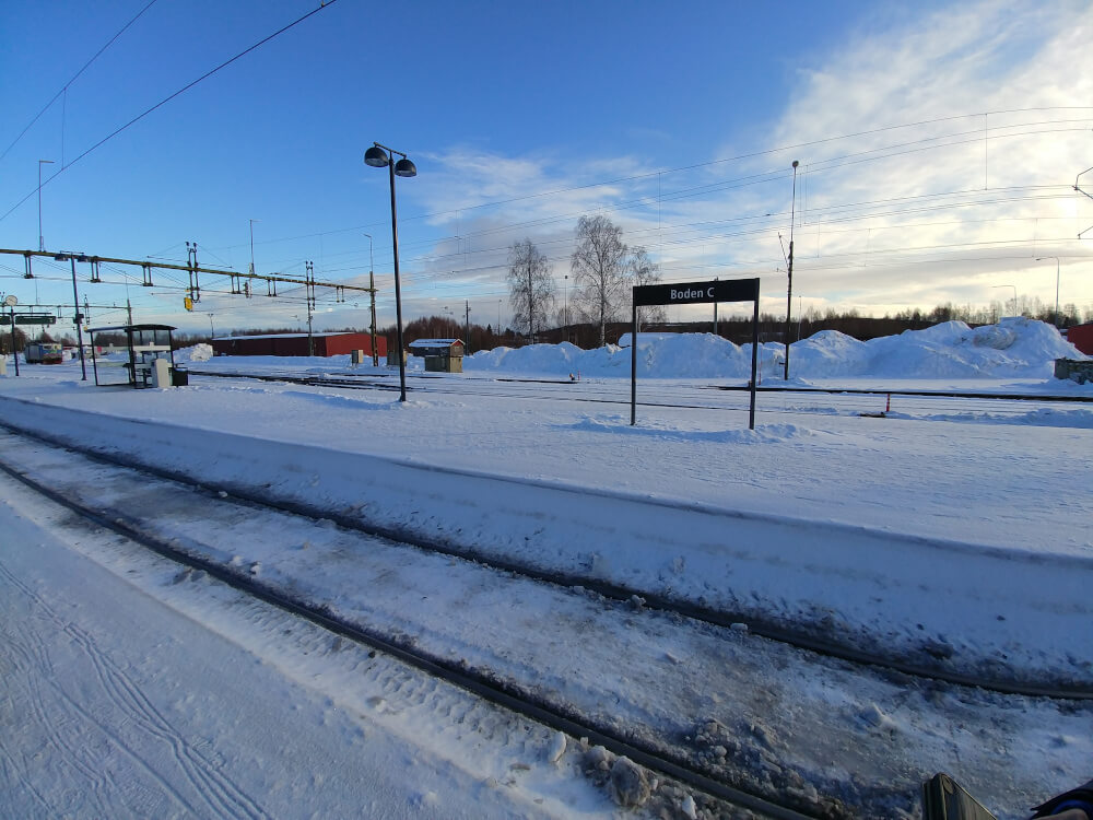 Bahnhof Boden Central in Nord-Schweden